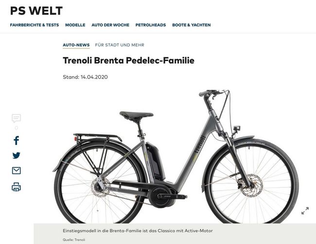 "E-Bike Trenoli Brenta Serie"