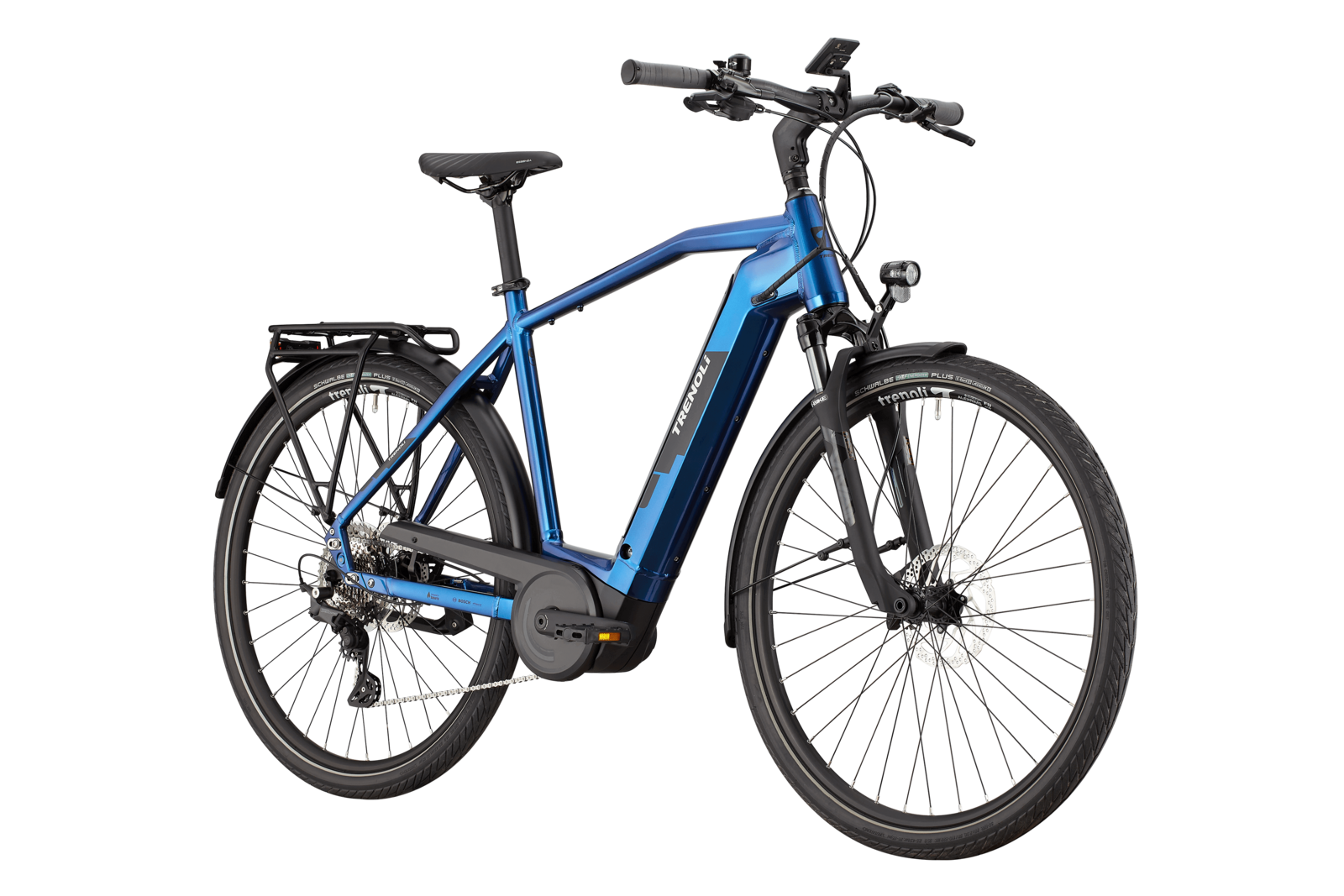 trenoli TANARO sportivo M in pearl dark blue – glänzend | Trekking E-Bike mit 625 Wh
