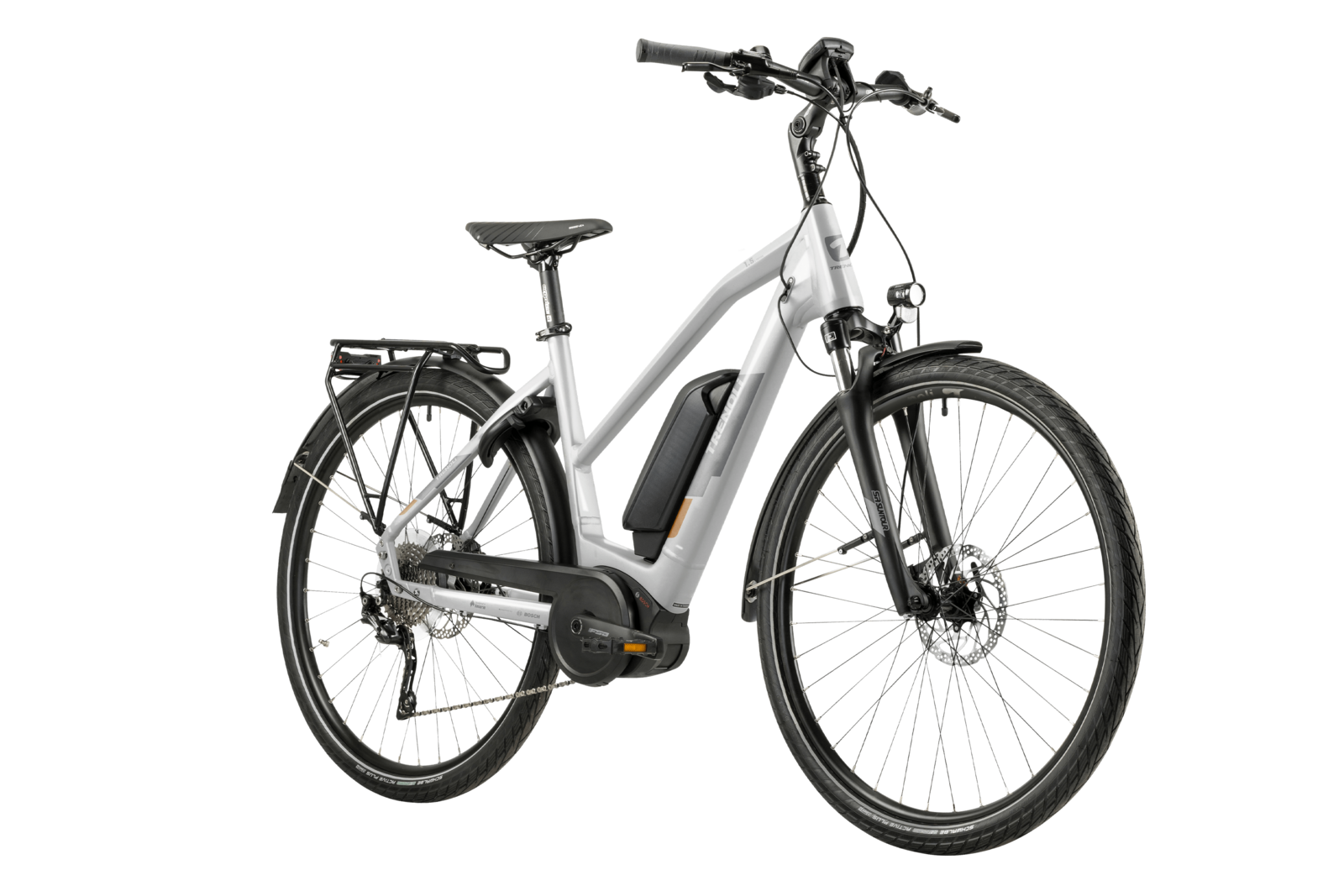trenoli E-Bike BRENTA sportivo T in silver – glänzend | Trekking E-Bike